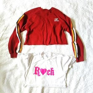 Lot of two Teens tops. Hollister/American Apparel. Small.
